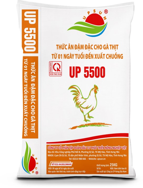 Thức ăn đậm đặc cho gà thịt  UP5500