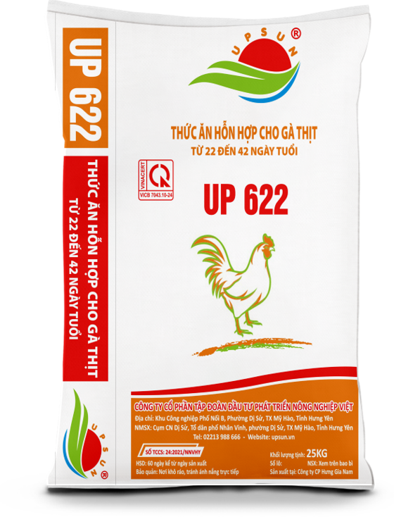 Hỗn hợp cho gà thịt  UP622