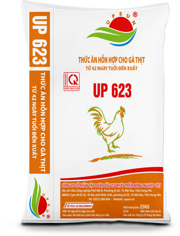 Hỗn hợp cho gà thịt UP623