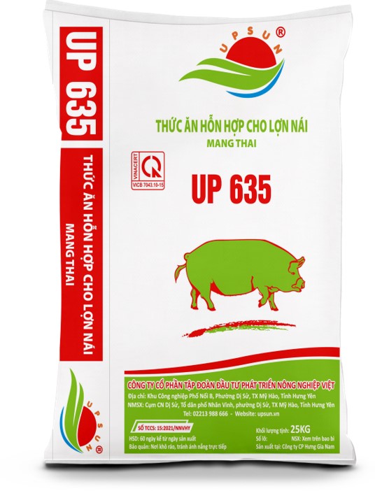 Hỗn hợp cho lợn nái mang thai UP 635