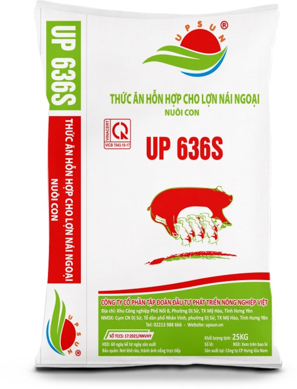 Hỗn hợp cho lợn nái ngoại nuôi con UP636S