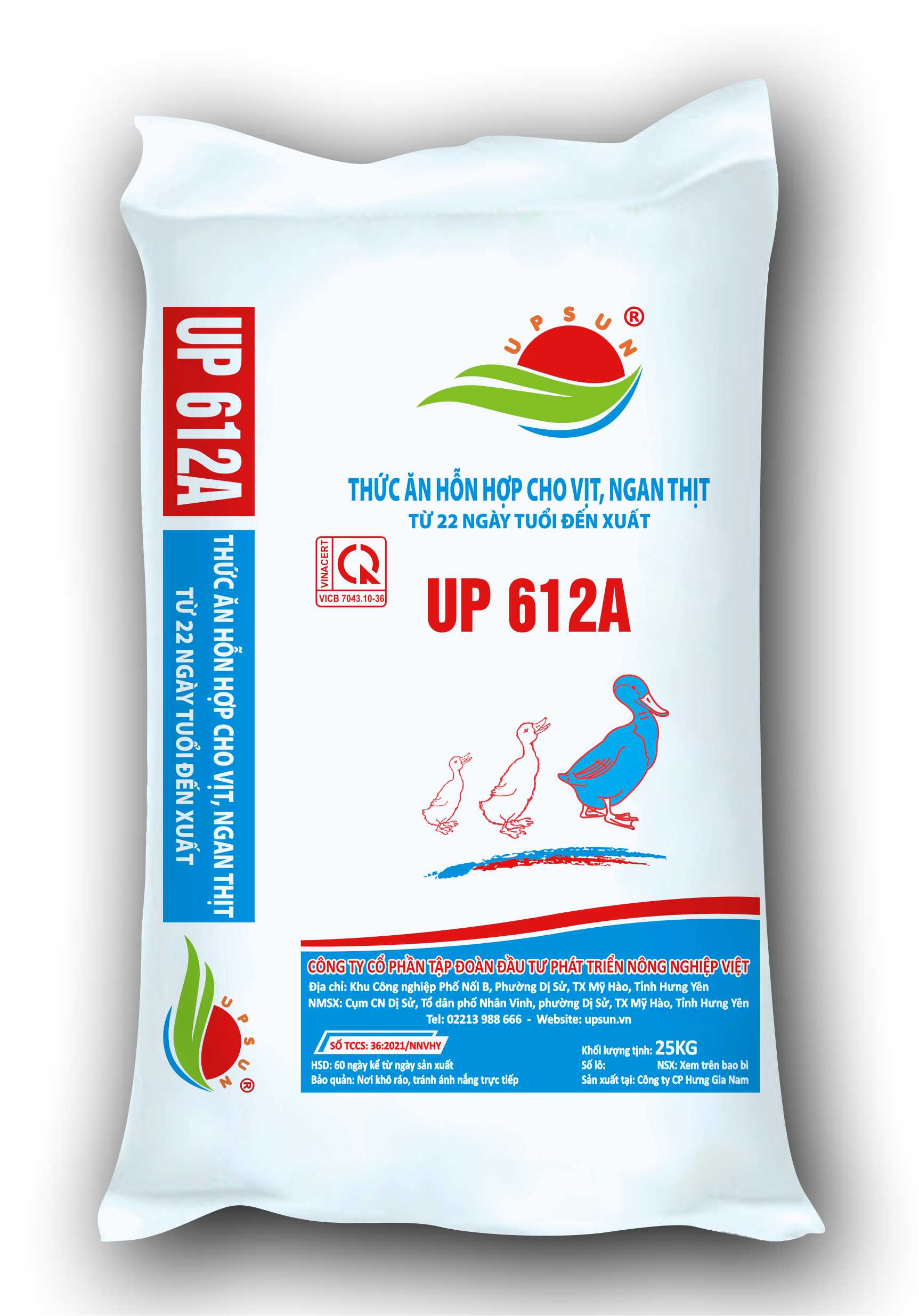Thức ăn hỗn hợp cho vịt, ngan thit