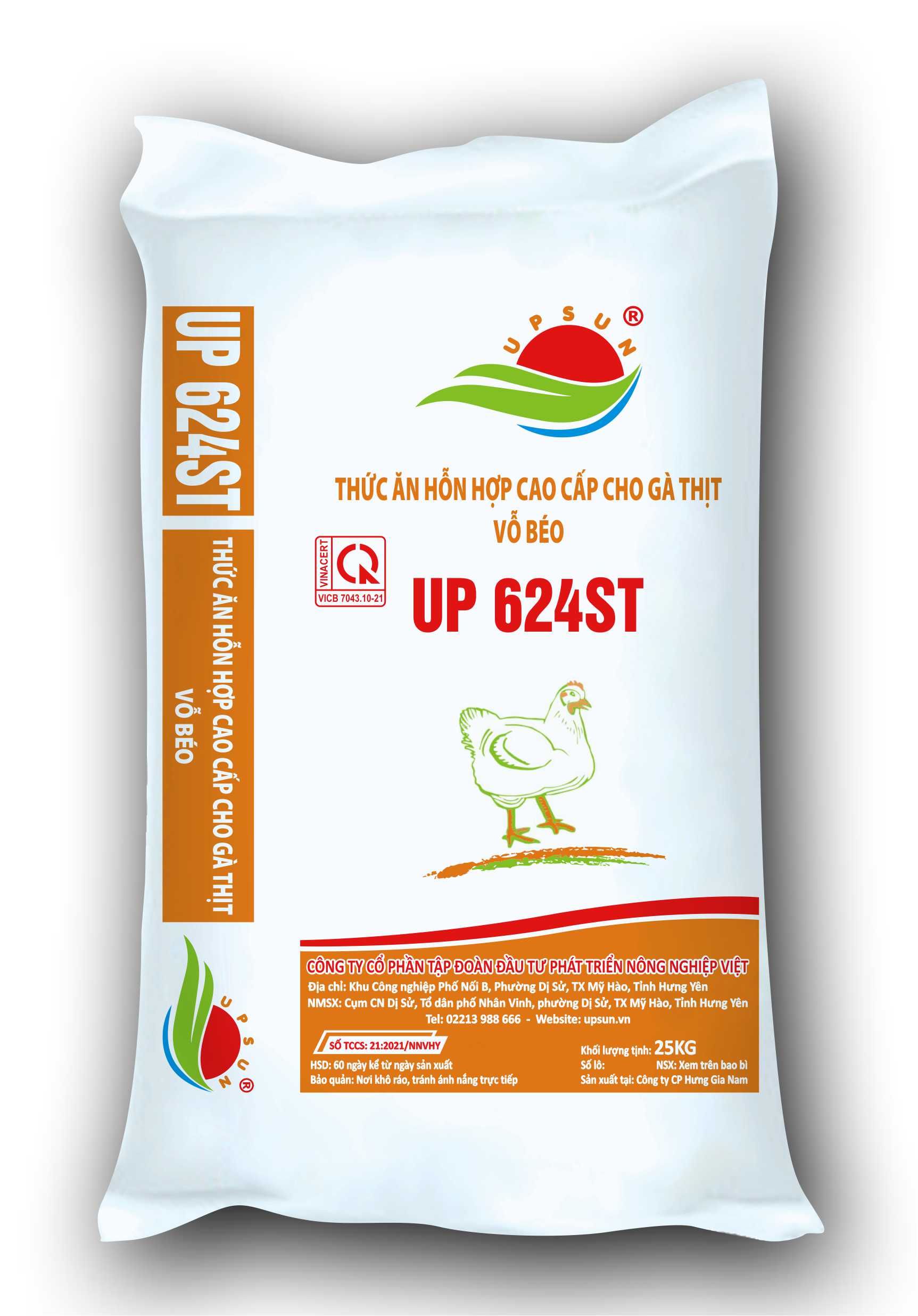 Hỗn hợp cao cấp cho gà thịt vỗ béo UP624ST