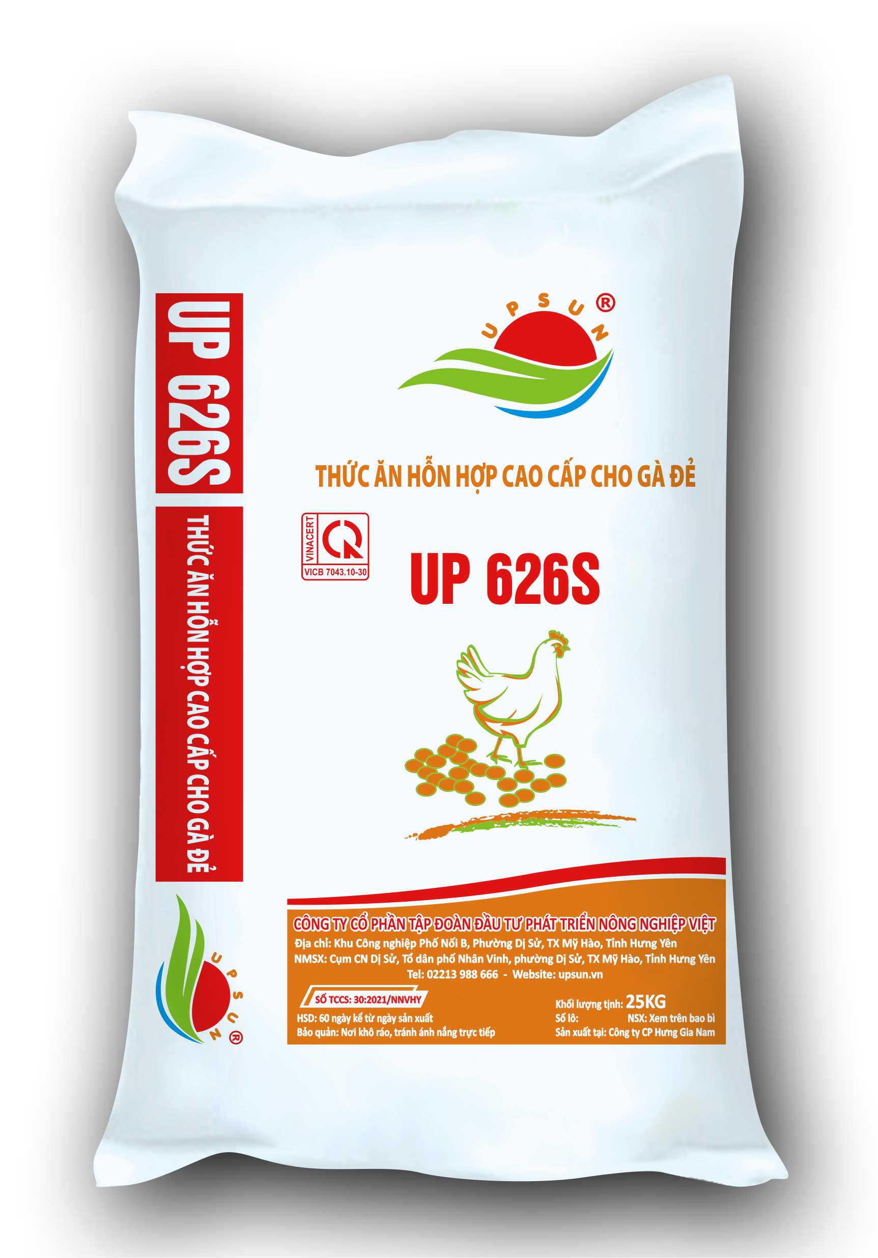 Hỗn hợp cao cấp cho gà đẻ UP626S
